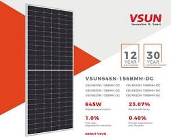 Tấm pin 620W 2 mặt Vsun